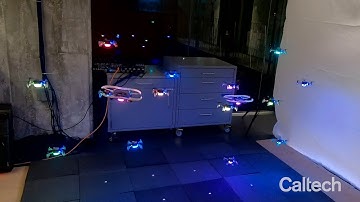 Close-Proximity Flight of Sixteen Quadrotor Drones