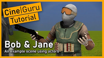 CineGuru tutorial: Bob & Jane - an example scene using actors