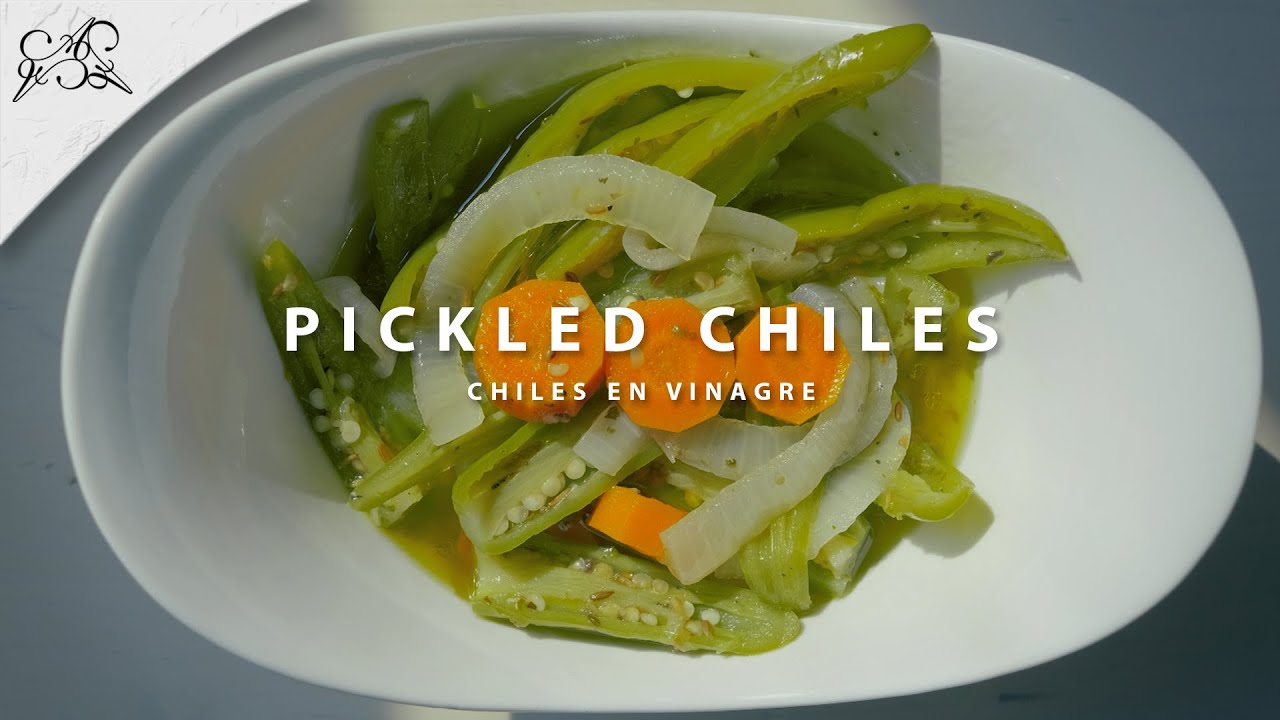 Mexican Pickled Peppers Chiles En Vinagre YouTube