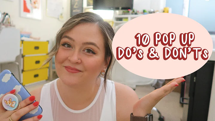 10 DO'S & DON'Ts for Pop Up Events (Conventions, Art Fairs, Craft Markets) Small Biz Tips