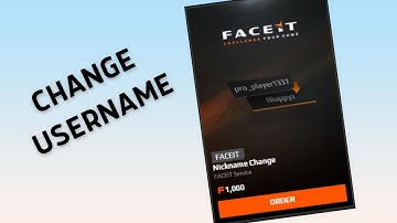 How to change Nickname in FACEIT | Change username in FACEIT