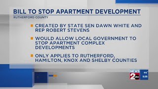 Murfreesboro lawmakers file bill to allow moratorium on apartment complex development Murfreesboro lawmakers file bill to allow moratorium on apartment complex development