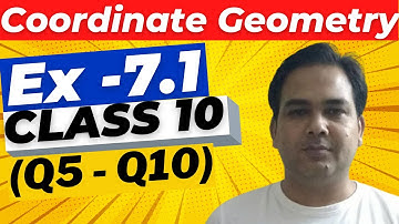 Coordinate Geometry Class 10th Maths Ex 7.1 ( Q5 - Q10 ) Chapter 7 NCERT Solutions