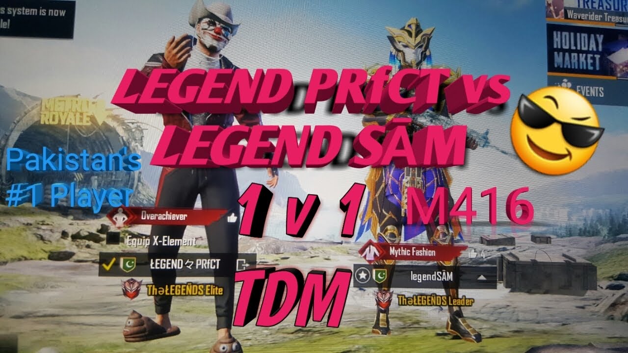 LEGEND SAM VS LEGEND PRFCT 1V1 TDM | FULL GAMEPLAY | PUBGMOBILE