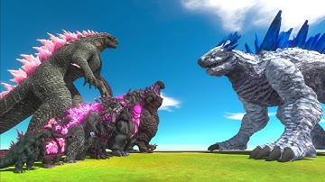 Evolution of Godzilla Evolved | Who can defeat Shimo? Animal Revolt Battle Simulator