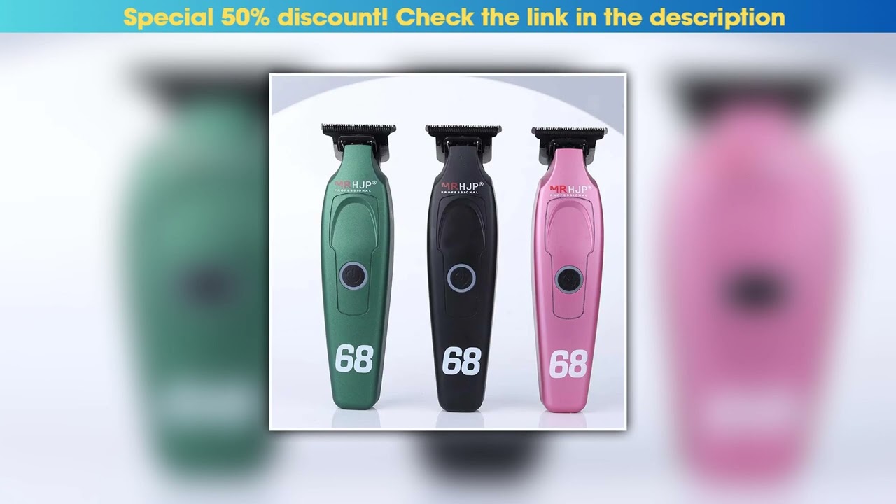 Top D10 New HJP Professional Men's Barber Shop Hair Salon Hair Clipper Engraving Push Angle DLC Coa