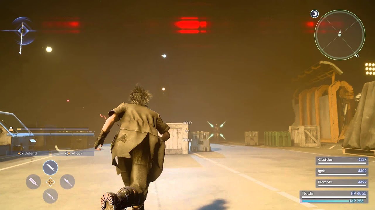 FINAL FANTASY XV - Niflheim Base Battle Footage