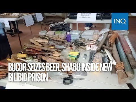 BuCor seizes beer, shabu inside New Bilibid Prison