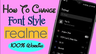How To Change Font Style In Any Realme Device screenshot 3