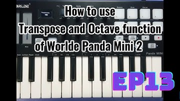 How to use Transpose and Octave function | Worlde Panda Mini 2 midi controller (EP 13)