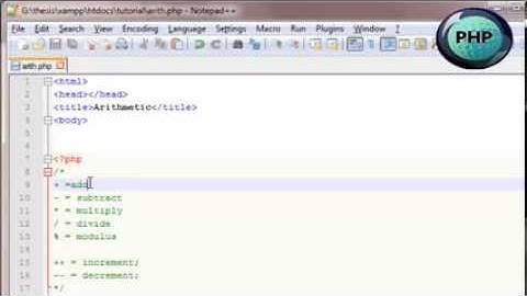 PHP-Arithmetic Operators
