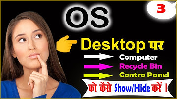 Show or Hide computer,Control Panel,Recycle Bin... Shortcut Icons