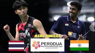 Panitchaphon Teeraratsakul vs Ayush Shetty | Malaysia Masters 2024 Badminton