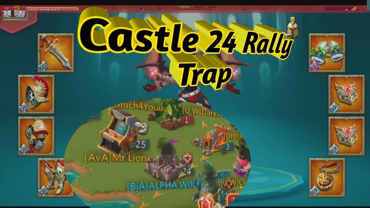 Lords Mobile F2P Rally Trap Chaos Arena - YouTube