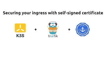 Self-signed certificates for ingress using Cert-Manager on Kubernetes + Traefik Ingress