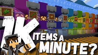 FASTEST Sorting System | Over 1,000 per MINUTE! | Minecraft Bedrock 1.17+