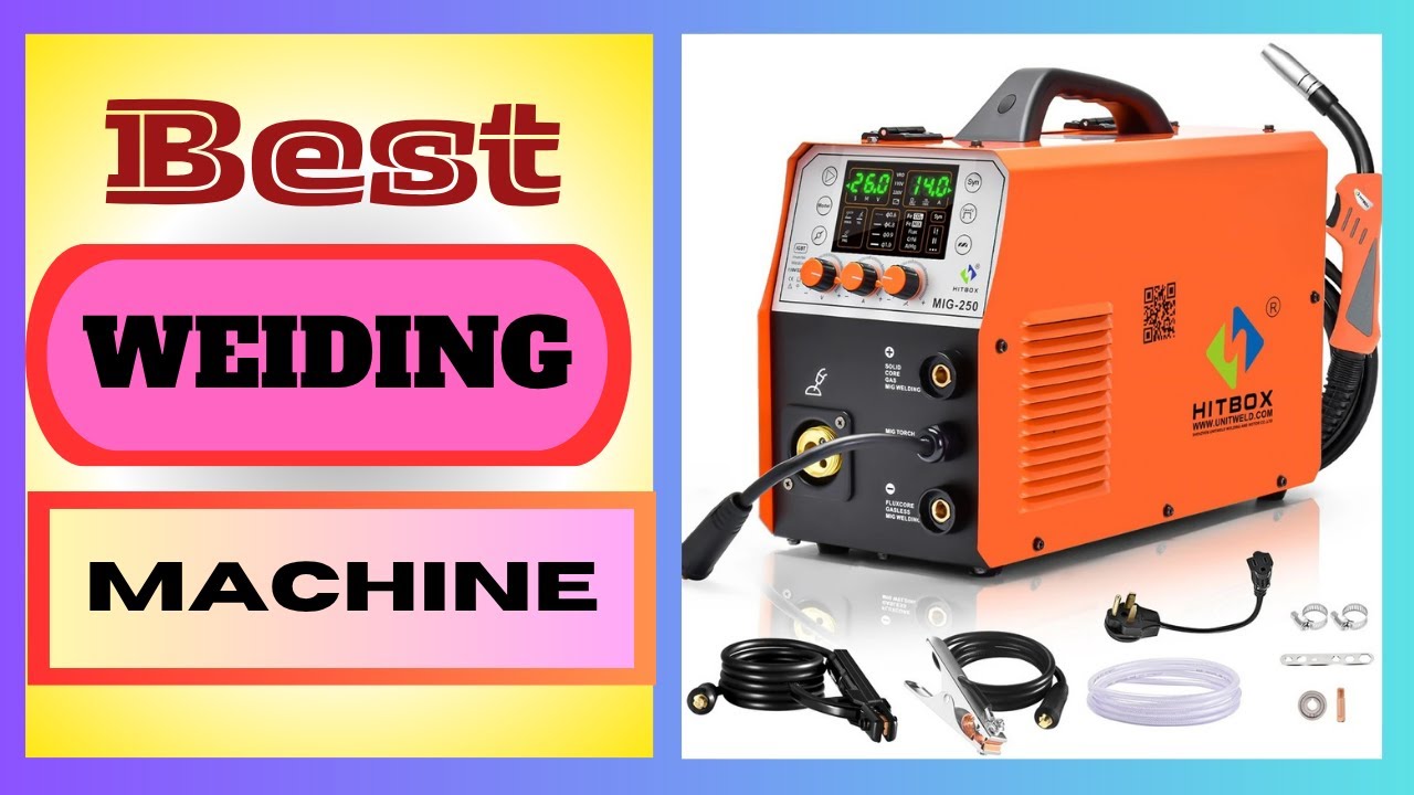 HITBOX MIG250 6 in 1 Aluminum Welding Machine MMA ARC/MIG Gas Gasless/Lift TIG Inverter