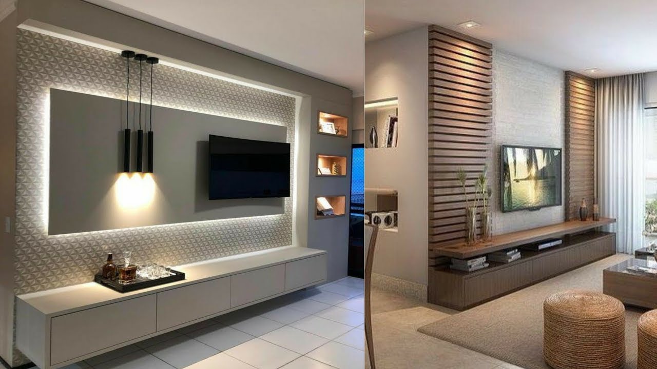 Muebles Para TV Modernos 2024  Ideas de diseño de estantes para