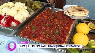 Ospăț cu preparate tradițional românești