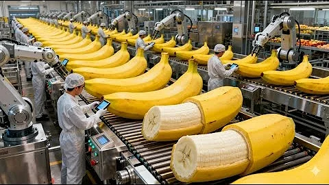 Inside a Modern Banana Bread Factory: Every Step of Banana Bread Production (Full  Process)