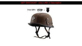 Best Chrome Mirror German Military Style Motorcycle Helmet Dot Open Face Helmets Cruiser Chopper H