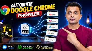 How To Open Multiple Chrome Profiles & Websites Automatically (1-Click Setup)