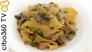 Pappardelle ai funghi surgelati (senza panna)