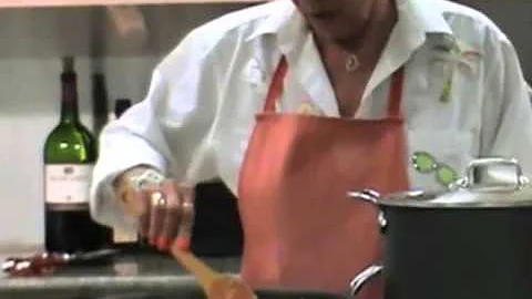 Joanne Fine cooks stuffed mushroom appetizer