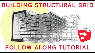 SketchUp Architectural Structure Tutorial - How to Create a Building Structure