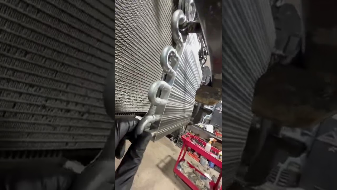 Nissan Rogue custom external transmission cooler install - YouTube