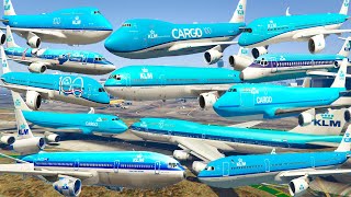 GTA V: Every KLM Airplanes Los Santos Airport Best Extreme Longer Crash and Fail Compilation