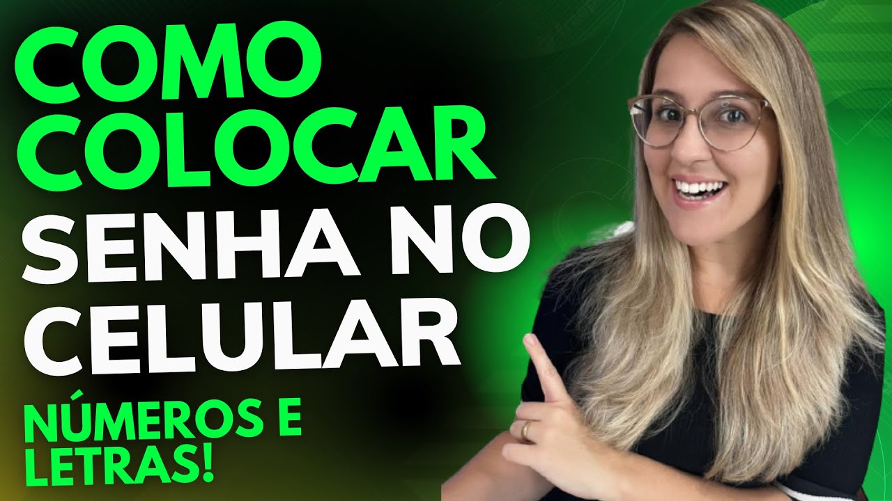 COMO COLOCAR SENHA no CELULAR DE NÚMERO e LETRAS - SAMSUNG e MOTOROLA ...