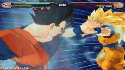 DBZ BT1 Ultimate Gohan vs SSJ3 Goku
