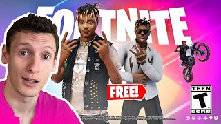 FORTNITE *JUICE WRLD* UPDATE SOON! SKIN FREE IN FORTNITE! Mada2898 pe shp #shorts #foryou #fortnite