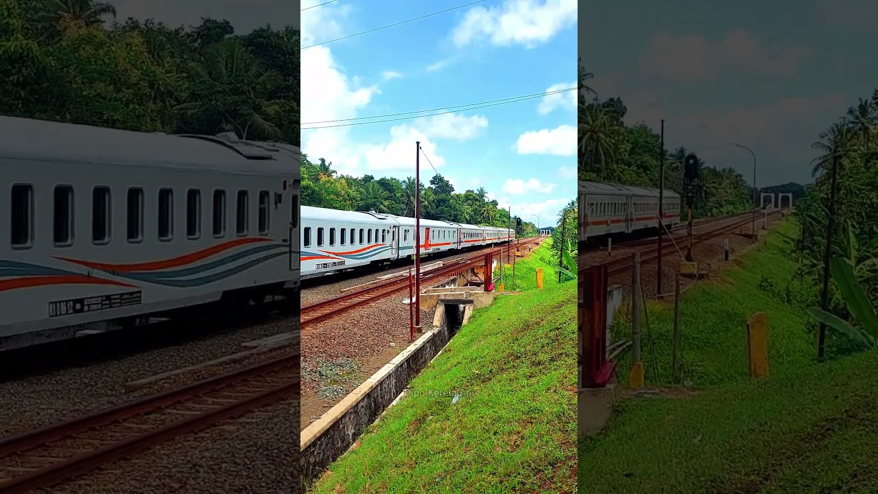 KA Sancaka Utara silang KA Prameks di St. Wojo