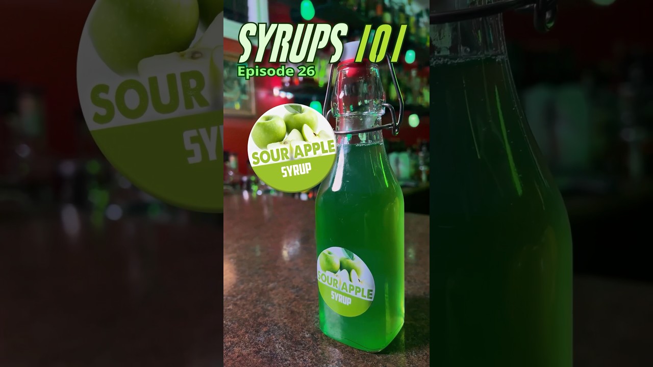 Syrups 101 - Sour Green Apple Syrup 🍏 Liquid Green Apple Jolly Ranchers! 🍏