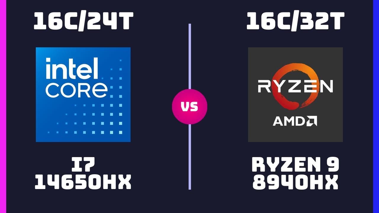 Intel Core i7 14650HX vs AMD Ryzen 9 8940HX – CPU Comparison - YouTube