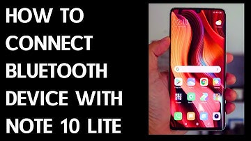 How to Connect Bluetooth Device to XIAOMI Redmi Note 10 Lite