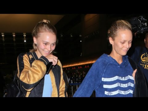 X17 Exclusive: Vanessa Paradis And Lily-Rose Depp Laugh When Asked About Amber Heard