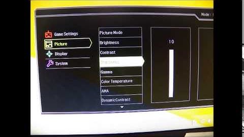 [BenQ FAQ] LCD Monitor_How to adjust Sharpness on LCD XL2730Z