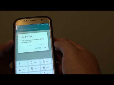 Learn how you can enable or disable lock sim card pin on samsung galaxy s7. follow us twitter: http://bit.ly/10glst1 like facebook: http://on.fb.me/...