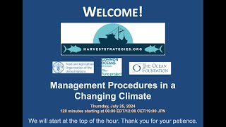 Webinar Management Procedures in a Changing Climate (2024)