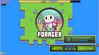 GAME DISKON INI PUNYA 100++ ACHIEVEMENT DAN AKU AKAN MENAMATKANNYA || FORAGER #1