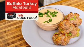 HEALTHY and EASY Buffalo Turkey Meatballs