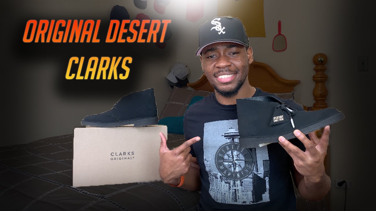 lysere Er velkendte leje ORIGINAL CLARKS DESERT BOOT "BLACK SUEDE" REVIEW ONFEET AND STORY TIME  !!!!! - YouTube