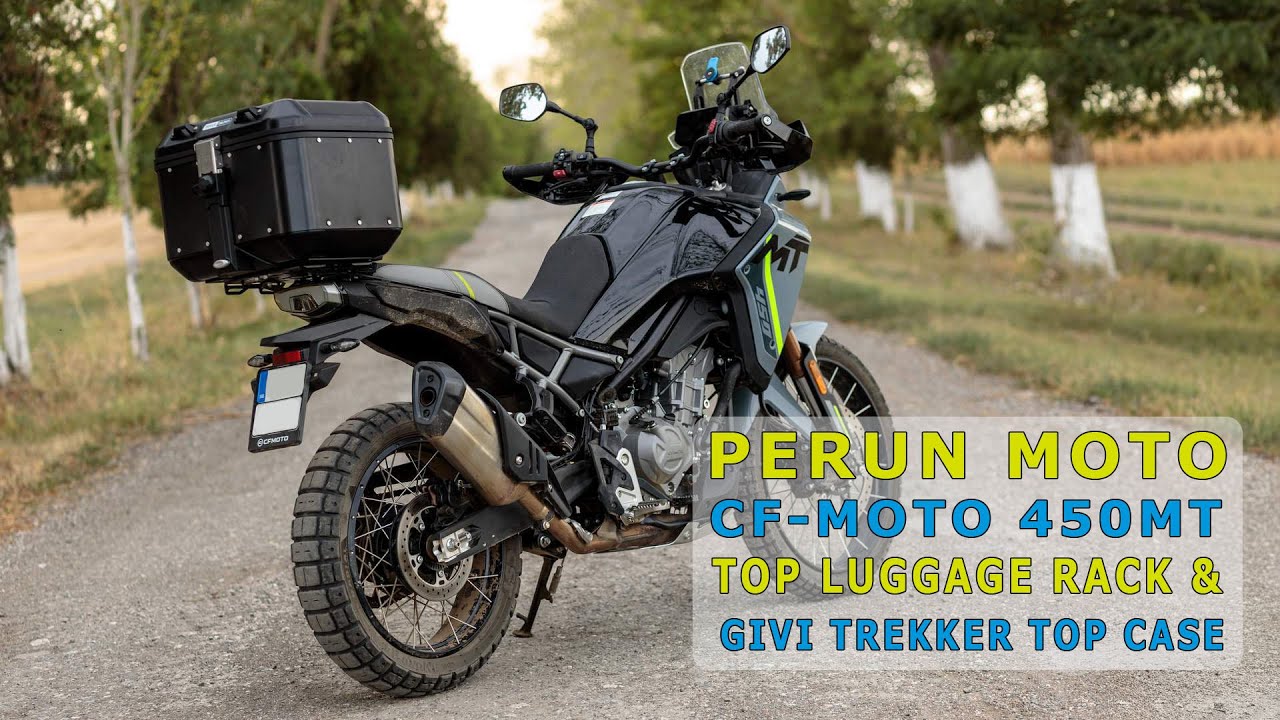 CF-Moto 450MT Luggage Setup - Givi Trekker 46 + Perun Moto Rack