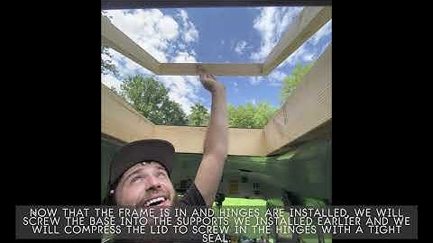 Installing Skylights/Sunroof in your Converted Skoolie/School Bus/Tiny Home w/ Roof Access Tutorial!