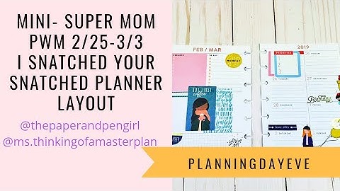 Happy Planner| Dashboard Snatched Layout