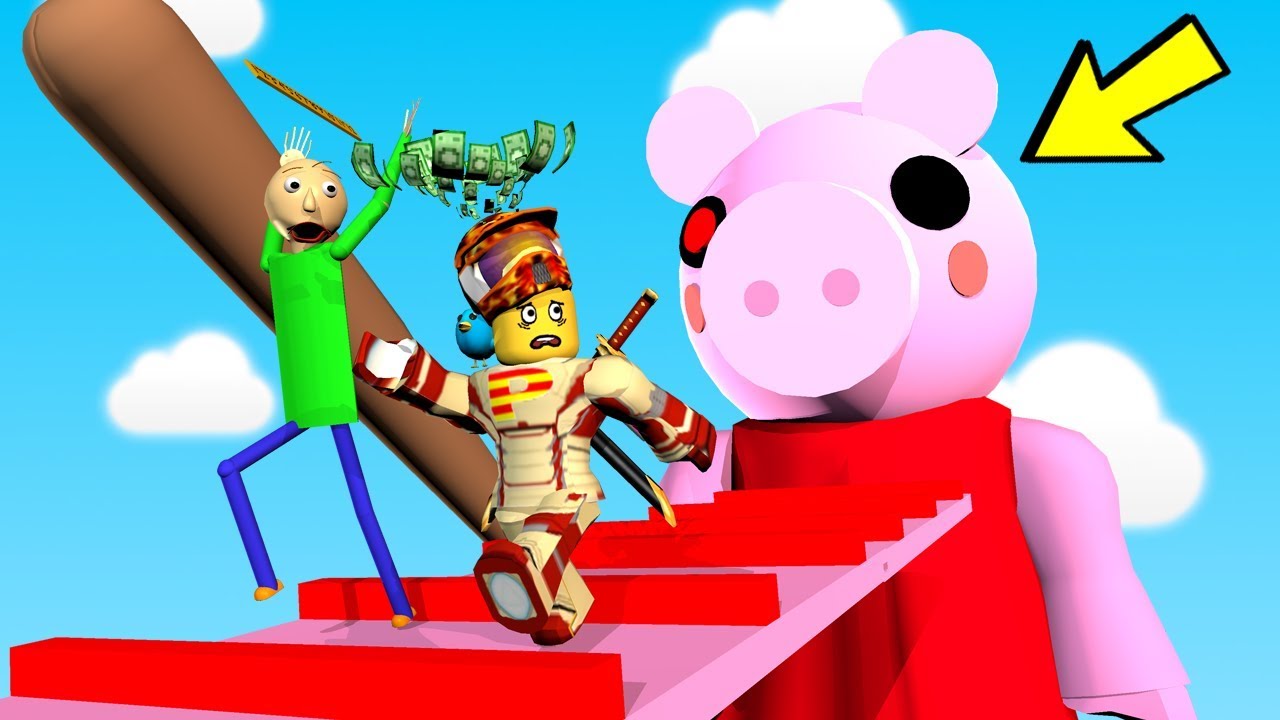 Escape Giant Piggy Obby The Weird Side Of Roblox Youtube - pghlfilms roblox baldi obby