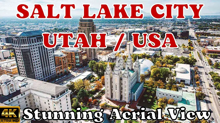 Salt Lake City, Utah, USA  [4K Aerial View by Drone with Calming Music]